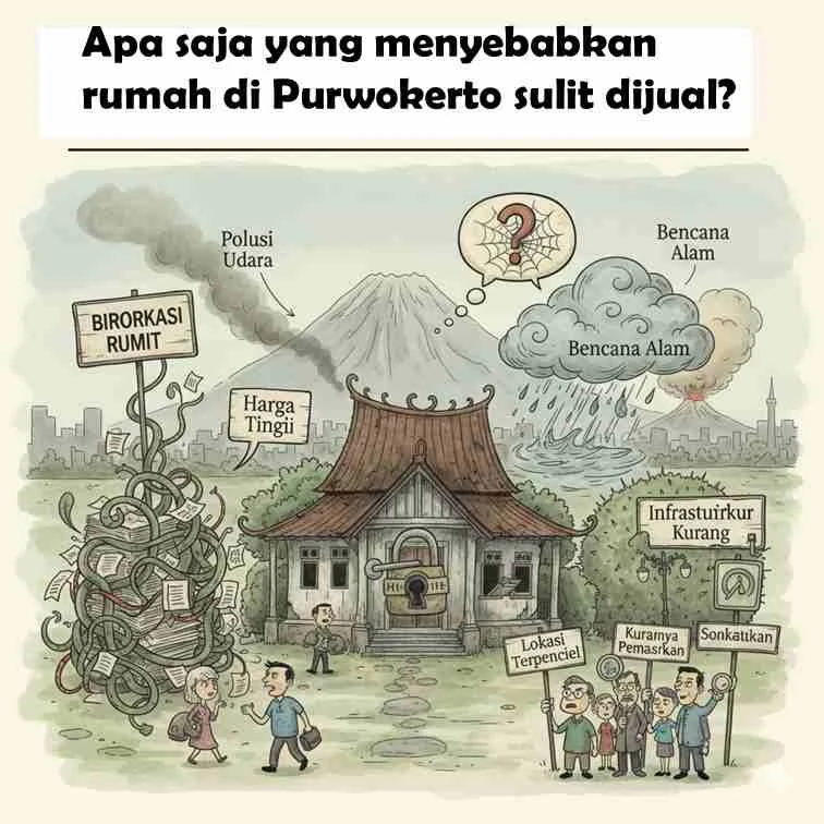 Apa saja yang menyebabkan rumah di Purwokerto sulit dijual
